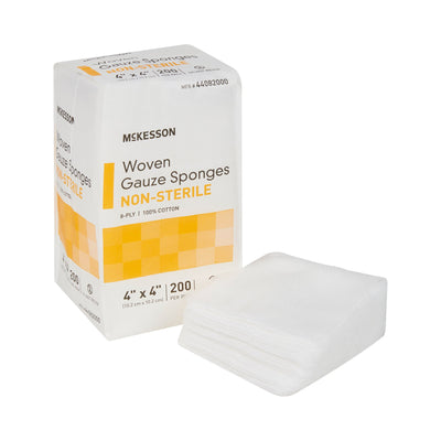 McKesson NonSterile Gauze Sponge, 4 x 4 Inch, 1 Bag of 200 (General Wound Care) - Img 6