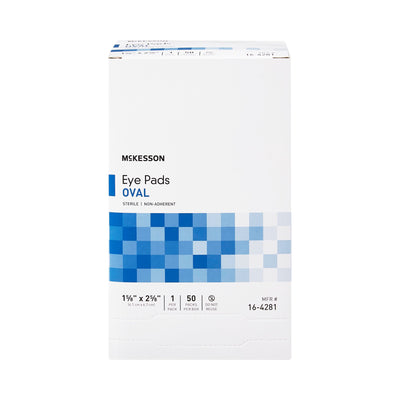 McKesson Eye Pad, 1-5/8 x 2-5/8 Inch, 1 Box of 50 (General Wound Care) - Img 2