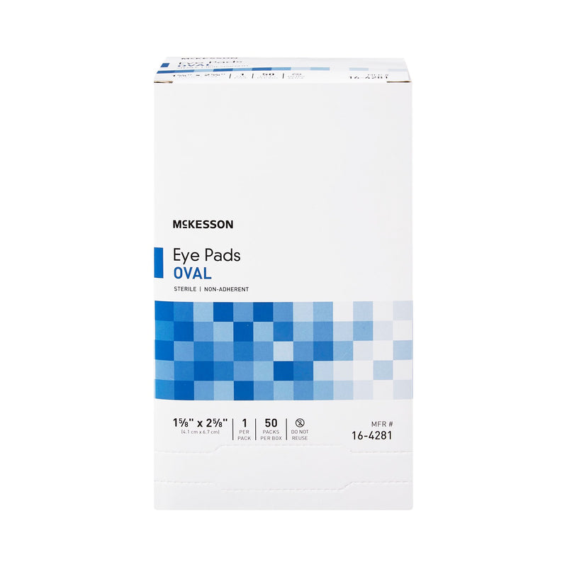 McKesson Eye Pad, 1-5/8 x 2-5/8 Inch, 1 Box of 50 (General Wound Care) - Img 2