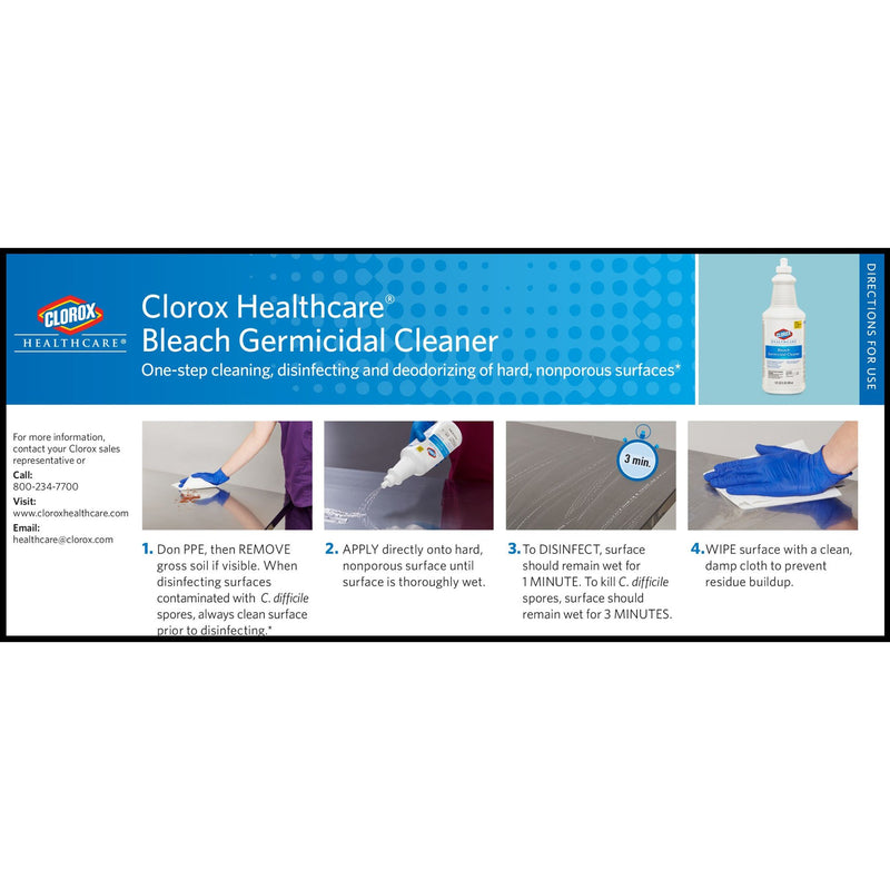 Clorox Healthcare® Surface Disinfectant Cleaner, 1 Each (Cleaners and Disinfectants) - Img 6