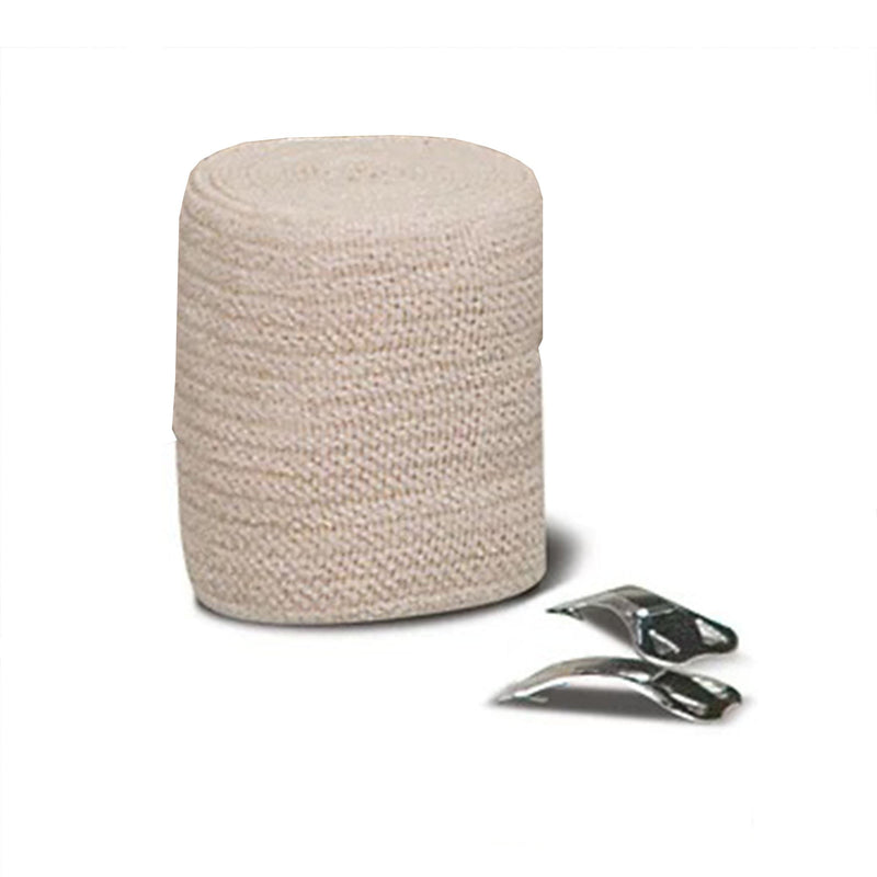 REB® LF Clip Detached Closure Elastic Bandage, 2 Inch x 5 Yard, 1 Case of 60 (General Wound Care) - Img 1