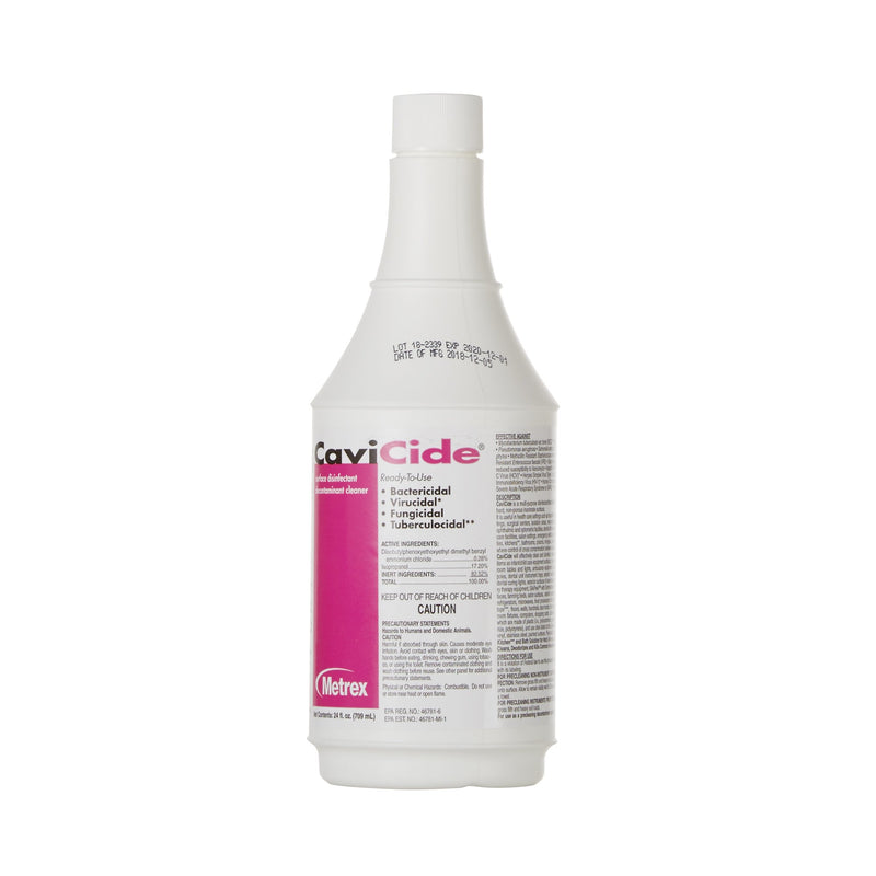 CaviCide Surface Disinfectant Cleaner, Alcohol Based, 24 oz Bottle, 1 Each (Cleaners and Disinfectants) - Img 2