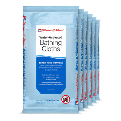 CLOTH, BATHING PHARMA-C 10"X8"(10/PK 6PK/BX) (Skin Care) - Img 3