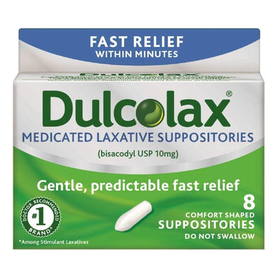 DULCOLAX, SUP 10MG (8/BX) (Over the Counter) - Img 1