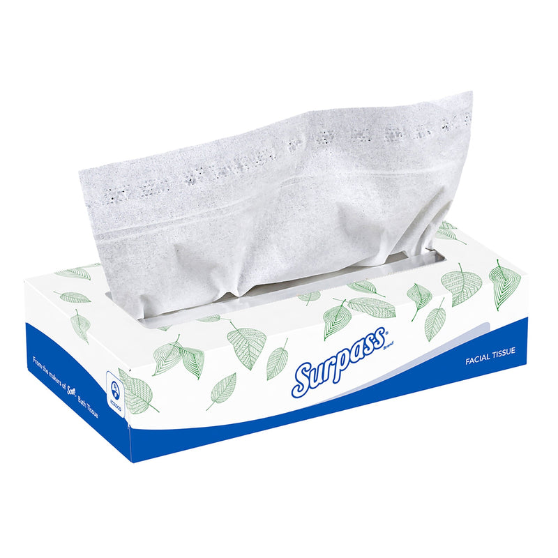 Surpass® Facial Tissue, 100 per Box, 1 Box of 100 (Facial Tissues) - Img 1