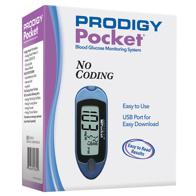 GLUCOMETER, PRODIGY POCKET PORT BLU METER ONLY (10/CS) (Diabetes Monitoring) - Img 1