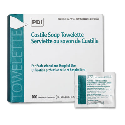 PDI® Scented Castile Soap Towelettes, Individual Packet, 1 Each (Skin Care) - Img 1