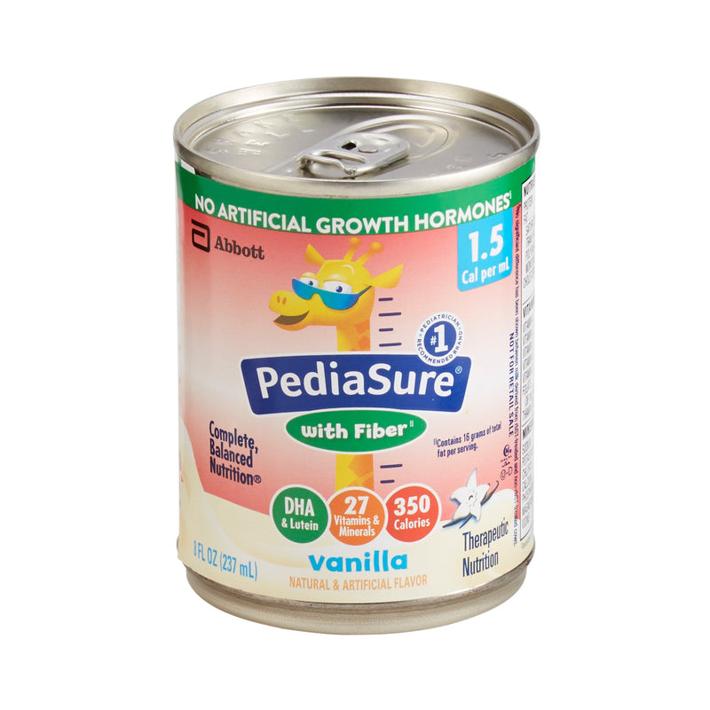 PediaSure® 1.5 Cal with Fiber Vanilla Pediatric Oral Supplement / Tube Feeding Formula, 8 oz. Can, 1 Each () - Img 1