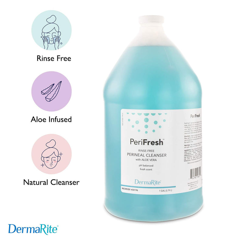 PeriFresh Aloe Fruit Scent No-Rinse Perineal Wash, 1 gallon Jug, 1 Case of 4 (Skin Care) - Img 2