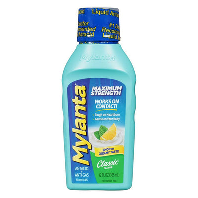 Mylanta® Max Aluminum Hydroxide / Magnesium Hydroxide / Simethicone Antacid, 12-ounce Bottle, 1 Each (Over the Counter) - Img 1