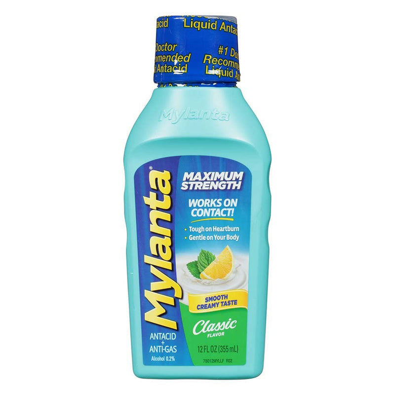 Mylanta® Max Aluminum Hydroxide / Magnesium Hydroxide / Simethicone Antacid, 12-ounce Bottle, 1 Each (Over the Counter) - Img 1