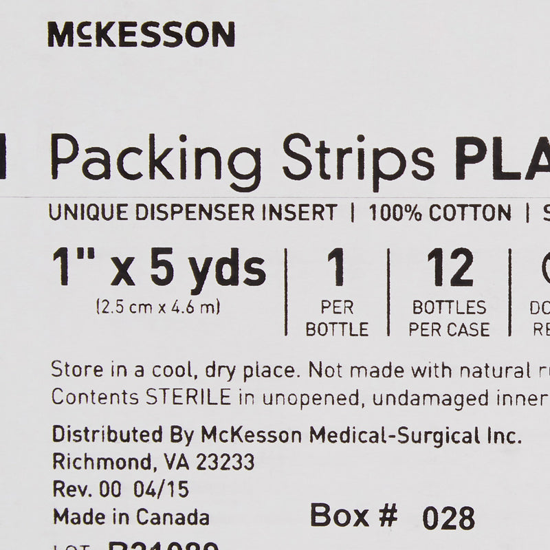 McKesson Nonimpregnated Wound Packing Strip, 1 Inch x 5 Yard, 1 Bottle (Advanced Wound Care) - Img 5