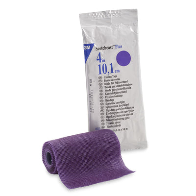 3M™ Scotchcast™ Plus Purple Cast Tape, 4 Inch x 4 Yard, 1 Case of 10 (Casting) - Img 1