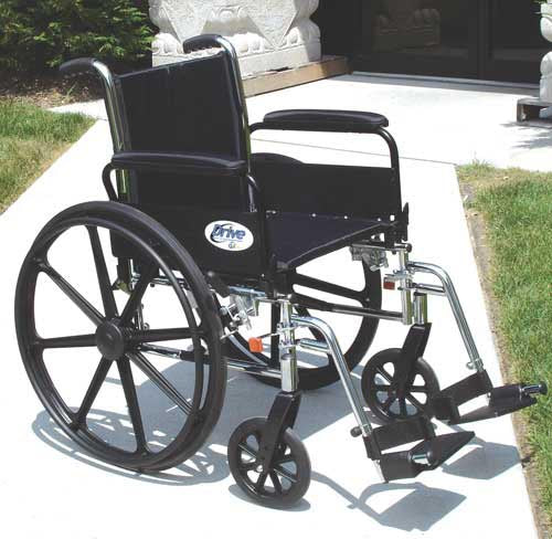 K3 Wheelchair Ltwt 18  w/ADDA & ELR&