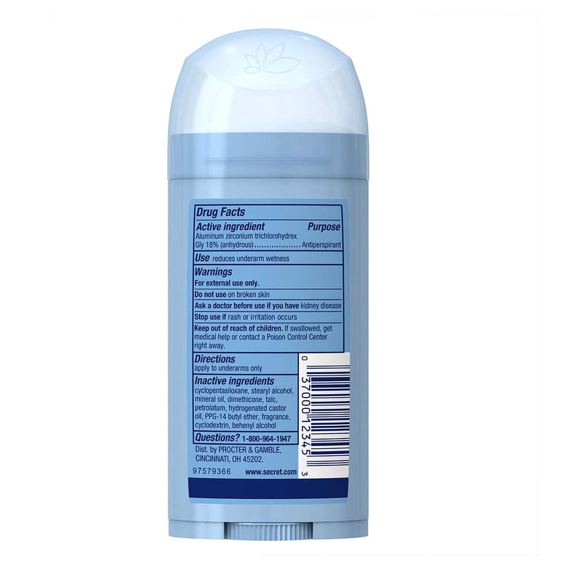 DEODORANT, SECRET INV SOLID UNSCNTD 2.6OZ (Skin Care) - Img 2