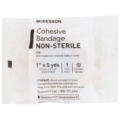 McKesson Self-adherent Closure Cohesive Bandage, 1 Inch x 5 Yard, 1 Case of 30 (General Wound Care) - Img 4