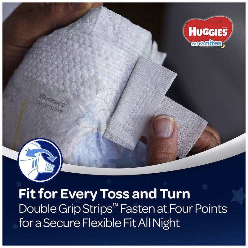 Huggies® OverNites Diaper, Size 5, 1 Pack of 18 () - Img 2