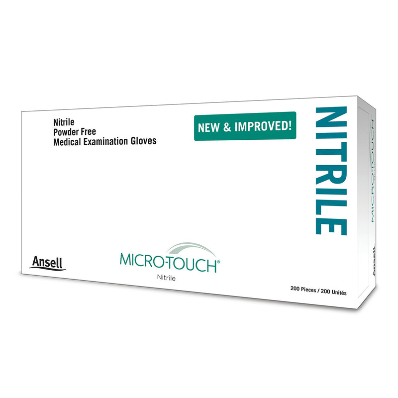 Micro-Touch® Nitrile Exam Glove, Large, Blue, 1 Case of 10 () - Img 3