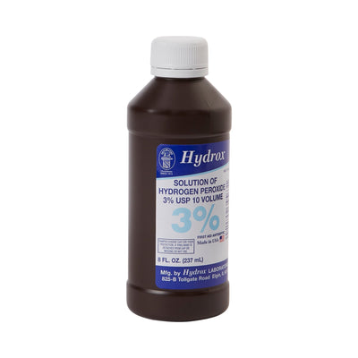 Hydrox Hydrogen Peroxide Antiseptic, 8 oz. Bottle, 1 Case of 12 (Over the Counter) - Img 5