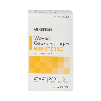 McKesson NonSterile Gauze Sponge, 4 x 4 Inch, 1 Bag of 200 (General Wound Care) - Img 9