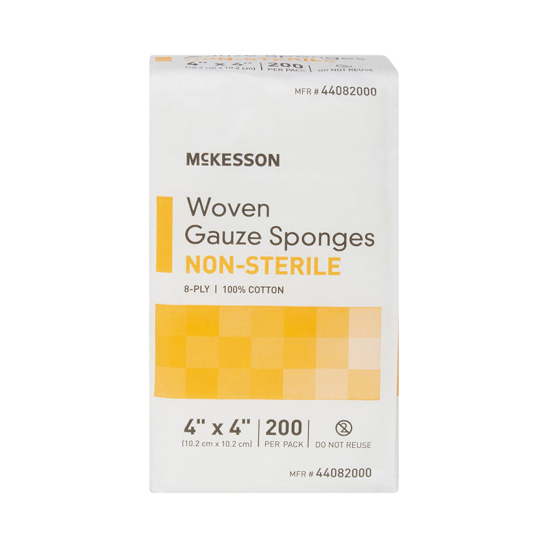 McKesson NonSterile Gauze Sponge, 4 x 4 Inch, 1 Bag of 200 (General Wound Care) - Img 9