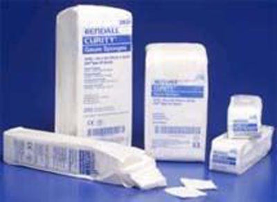 Curity Gauze Sponge Sterile 4  X 4  8 Ply Bx/50  Cs/24Bxs (Kendall Gauze,Sponges,&Bandage) - Img 1