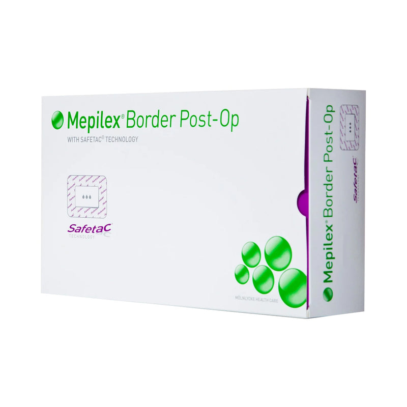 Mepilex® Border Post-Op Adhesive with Border Foam Dressing, 4 x 6 Inch, 1 Case of 100 (Advanced Wound Care) - Img 3