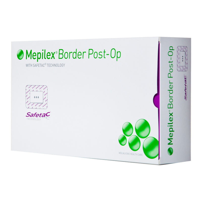 Mepilex® Border Post-Op Adhesive with Border Foam Dressing, 4 x 10 Inch, 1 Box of 5 (Advanced Wound Care) - Img 3