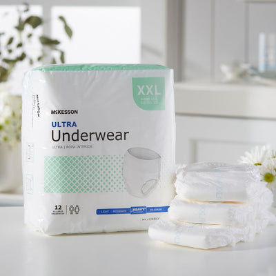 McKesson Ultra Heavy Absorbent Underwear, 2X-Large, 1 Bag () - Img 10
