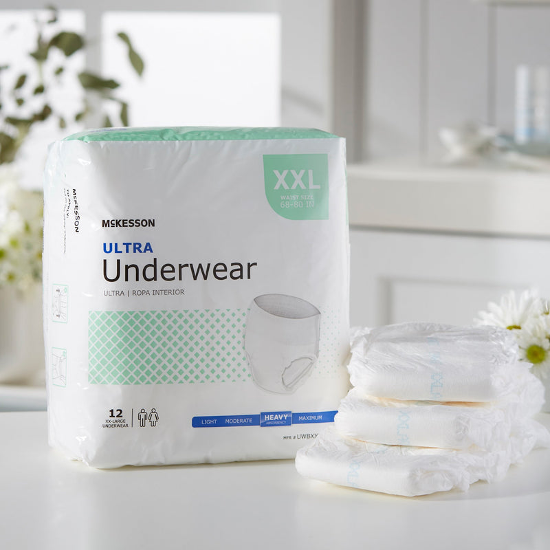 McKesson Ultra Heavy Absorbent Underwear, 2X-Large, 1 Bag () - Img 10