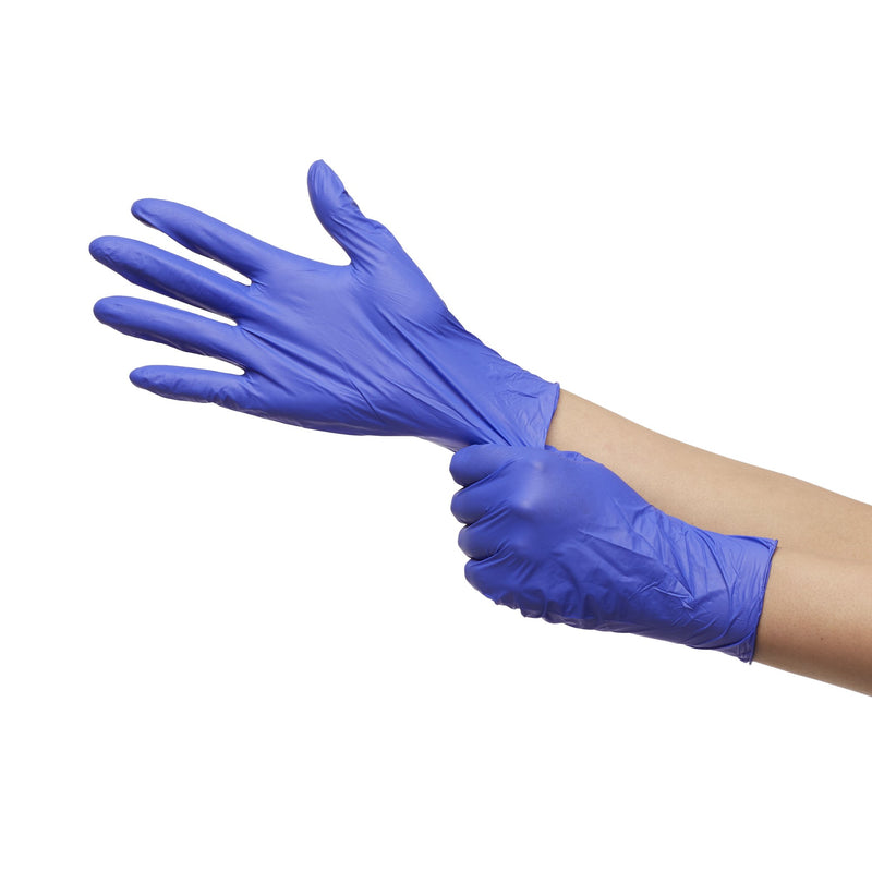 McKesson Confiderm® 3.0 Nitrile Exam Glove, Medium, Blue, 1 Box of 100 () - Img 7