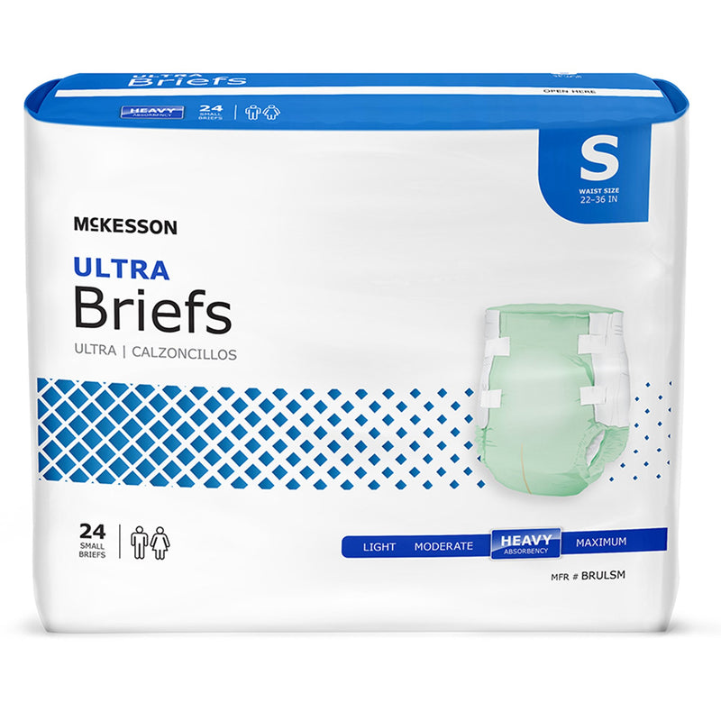 McKesson Ultra Heavy Absorbency Incontinence Brief, Small, 1 Bag () - Img 1
