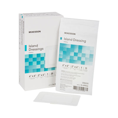 McKesson White Adhesive Dressing, 4 x 6 Inch, 1 Box of 25 (General Wound Care) - Img 7