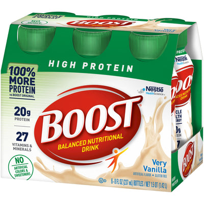 Boost® High Protein Vanilla Oral Supplement, 8 oz. Bottle, 1 Pack of 6 (Nutritionals) - Img 5