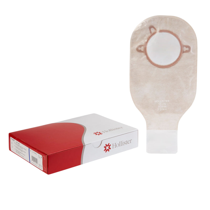 New Image™ Two-Piece Drainable Ultra-Clear, 12 Inch Length,, 1 Box of 10 (Ostomy Pouches) - Img 1