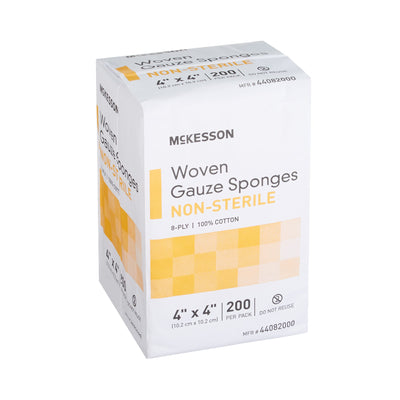 McKesson NonSterile Gauze Sponge, 4 x 4 Inch, 1 Bag of 200 (General Wound Care) - Img 3