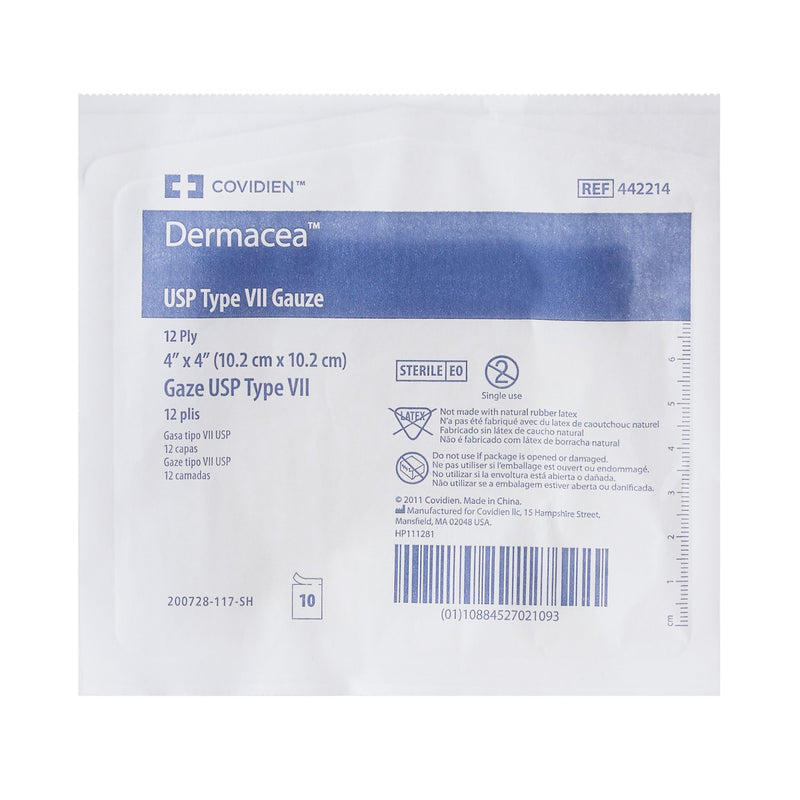 Dermacea™ Sterile USP Type VII Gauze Sponge, 4 x 4 Inch, 1 Pack of 10 (General Wound Care) - Img 2