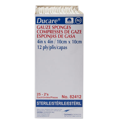 Ducare Sterile Gauze Sponge, 4 x 4 Inch, 1 Case of 600 (General Wound Care) - Img 4