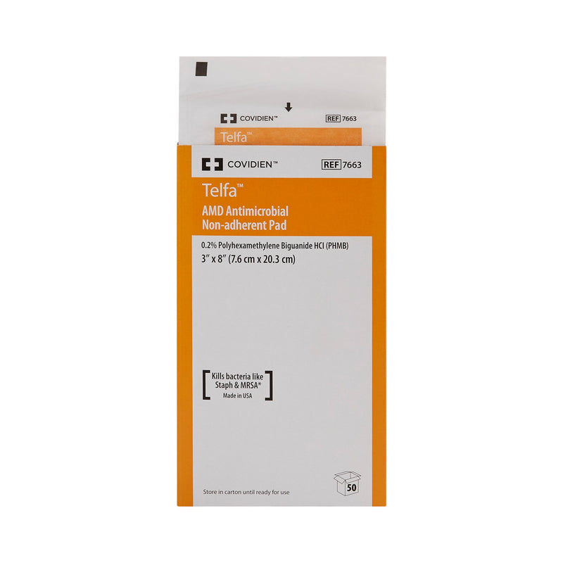 Telfa™ Impregnated Antimicrobial Dressing, 3 x 8 Inch, 1 Tray of 50 (General Wound Care) - Img 2