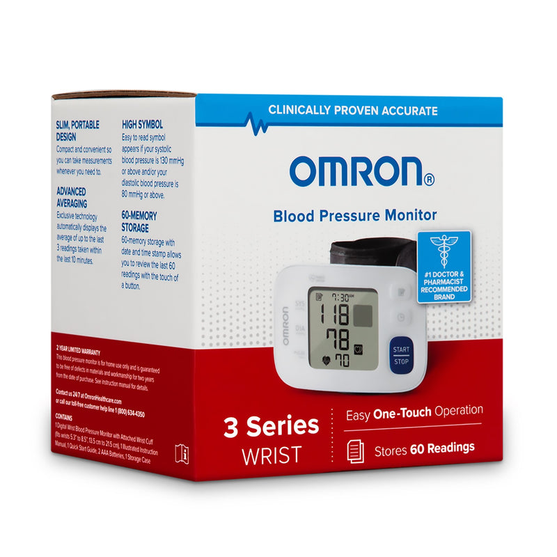 Omron 3 Series Digital Blood Pressure Wrist Unit, Automatic Inflation, Adult, Large Cuff, 1 Each (Blood Pressure) - Img 6