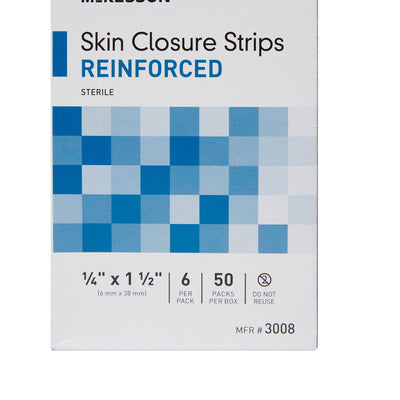 McKesson Skin Closure Reinforced Strip, ¼ X 1½ Inch, 1 Box of 50 (Skin Closure Strips) - Img 8