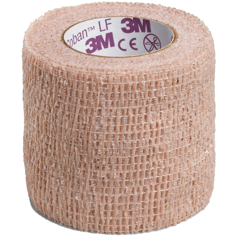 3M™ Coban™ LF Self-adherent Closure Cohesive Bandage, 2 Inch x 5 Yard, Tan, 1 Each (General Wound Care) - Img 1