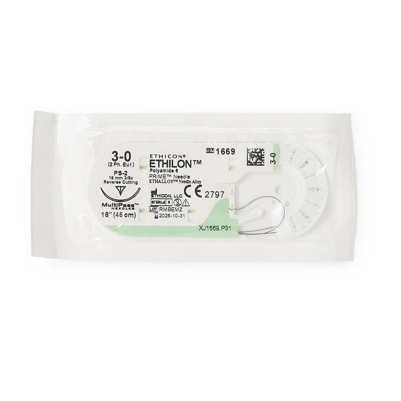 Ethilon™ Suture with Needle, 1 Dozen (Sutures with Needles) - Img 1