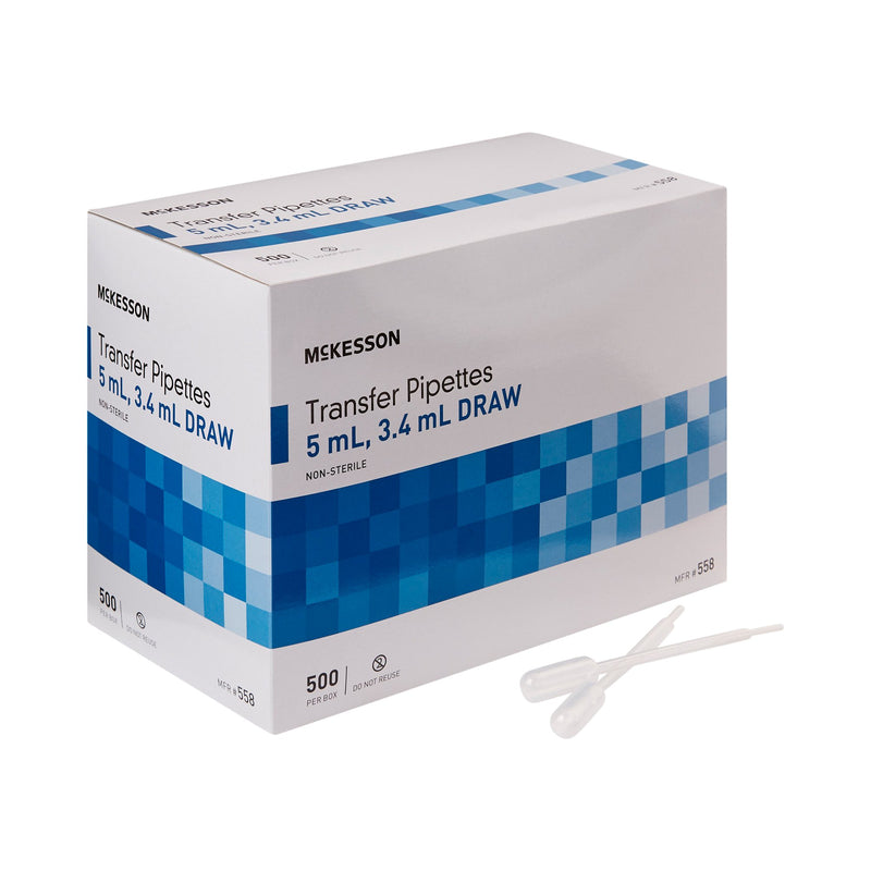 McKesson Transfer Pipette, 5 mL, 1 Box (Laboratory Glassware and Plasticware) - Img 1