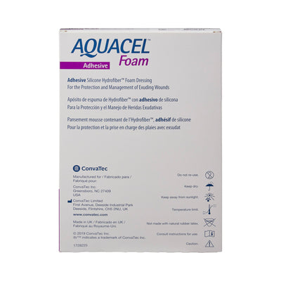 Aquacel® Silicone Adhesive with Border Silicone Foam Dressing, 5½ x 8 Inch, 1 Box of 5 (Advanced Wound Care) - Img 4