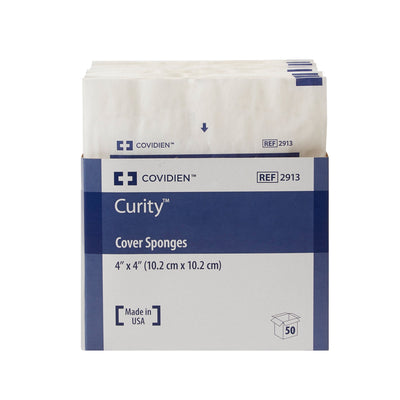 Curity™ Sterile Nonwoven Sponge, 4 x 4 Inch, 1 Case of 600 (General Wound Care) - Img 2