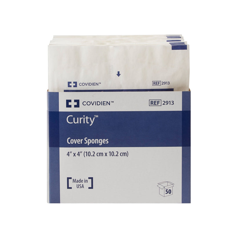 Curity™ Sterile Nonwoven Sponge, 4 x 4 Inch, 1 Pack (General Wound Care) - Img 2