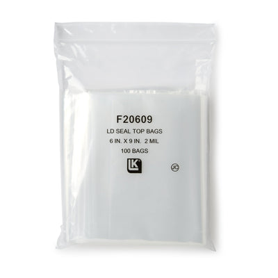 LK® Clear Line Zipper Reclosable Bag, 6 x 9 Inch, 1 Pack of 100 (Bags) - Img 2