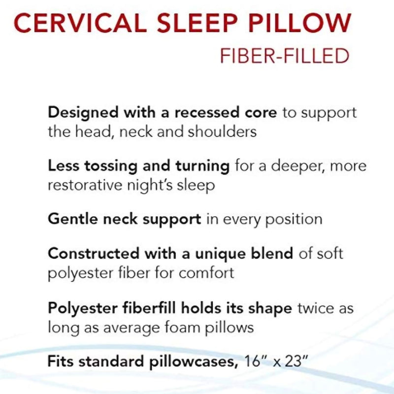 Roscoe Medical Cervical Indentation Pillow, 1 Each (Pillows) - Img 6