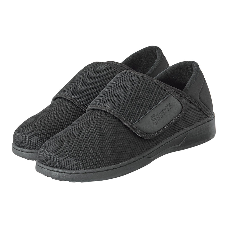 Silverts® Comfort Steps Hook and Loop Closure Shoe, Size 11, Black, 1 Pair (Shoes) - Img 1